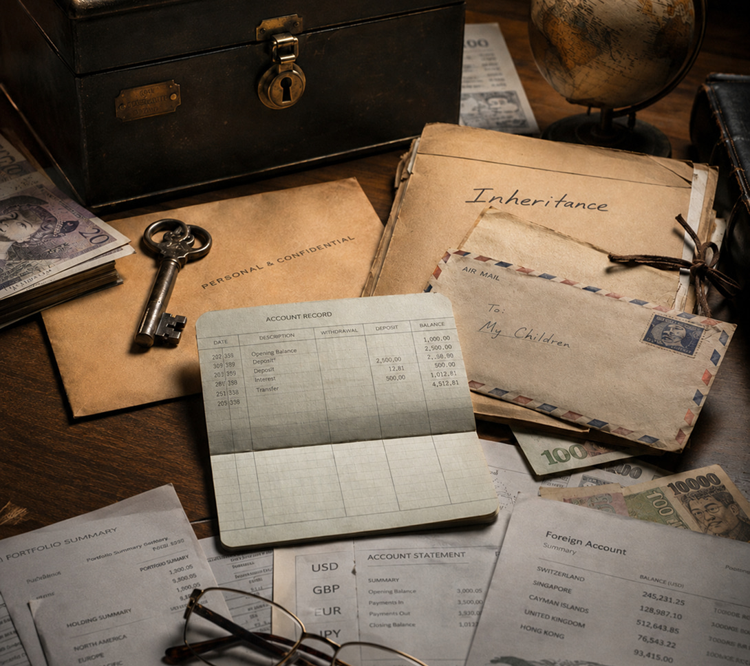 Woman reviewing financial documents